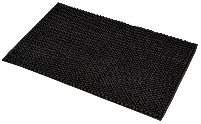 Badrumsmatta Svart 80 x 50 cm Geyser 